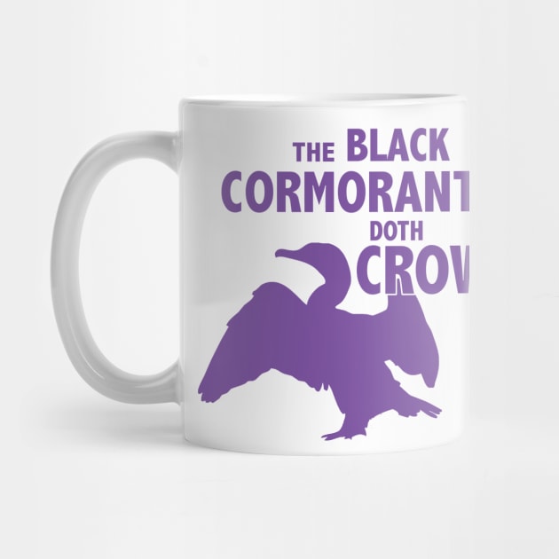 The Black Cormorant Doth Crow - Purple by Bat Boys Comedy